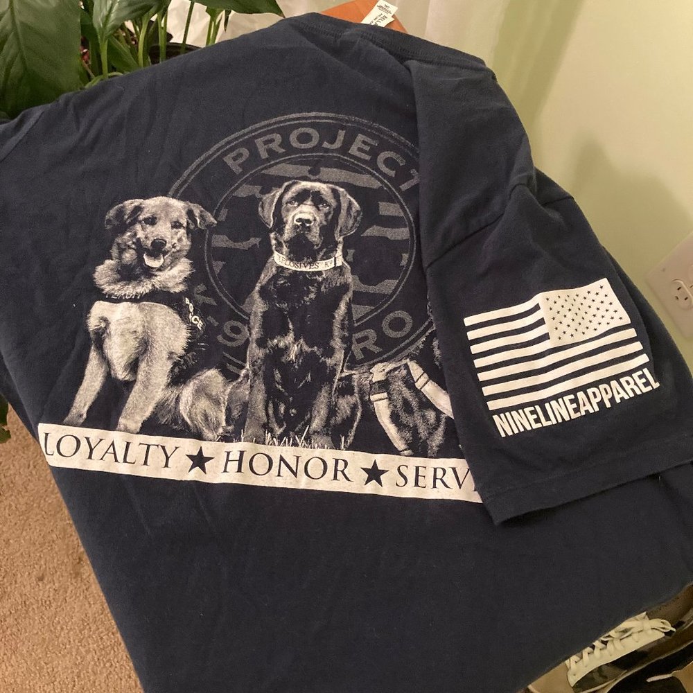 NINELINE APPAREL Women's XL Graphic Tee Project K-9